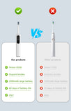 LCD Display Vibration-Sensing Electric Toothbrush